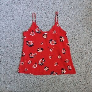 Socialite Red Floral Camisole Top size XS
